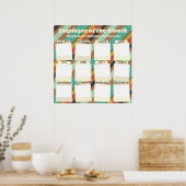 Fotopresentator van de maandelijkse opname poster (Keuken)