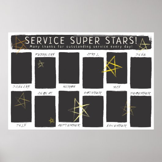 Fotopresentator van de maandelijkse opname poster (Voorkant)