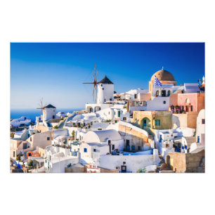 Fotoprint Santorini Griekenland Foto Afdruk