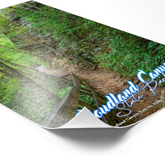 Fotoprint van Cloudland Canyon State Park Foto Afdruk (Hoek)