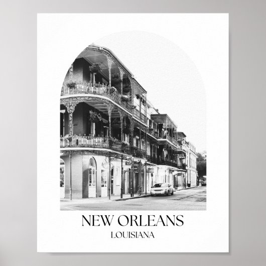 Fotoprint van de New Orleans Louisiana Arch Poster (Voorkant)