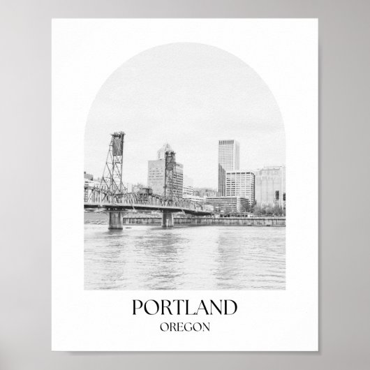 Fotoprint van Portland Oregon Arch Poster (Voorkant)