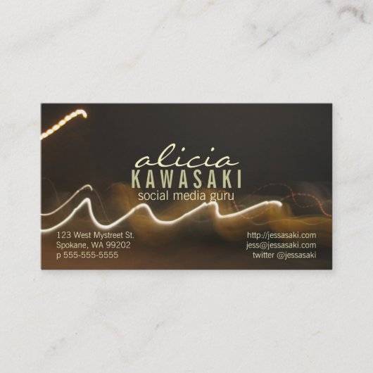 Fotoproeving Visitekaartje (Voorkant)