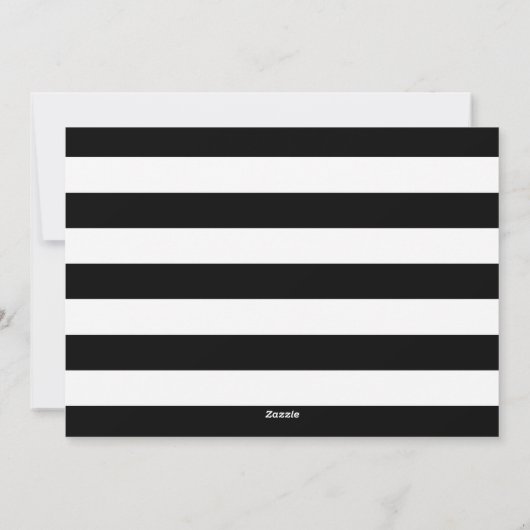 Fotoprogramma's met zwarte & witte streep "Merry & Feestdagenkaart (Achterkant)