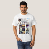 Fotopromotie T-shirt voor collage-tekenstijl (Voorkant volledig)