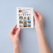 Fotopromoties in collage stijl installeren flyer (Hand)