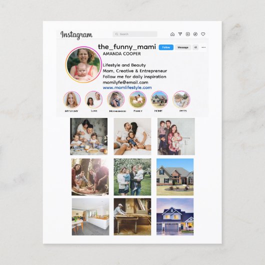 Fotopromoties in collage stijl installeren flyer (Voorkant)