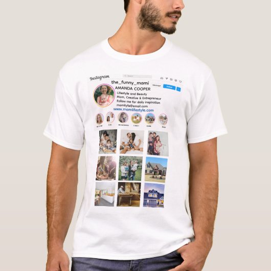 Fotopromoties in collage stijl installeren t-shirt (Voorkant)