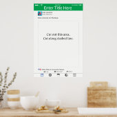 Fotoprop Frame Groen Social Media Design Poster (Keuken)