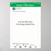 Fotoprop Frame Groen Social Media Design Poster (Voorkant)