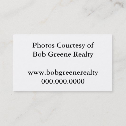 Fotoprop-teken Visitekaartje (Achterkant)