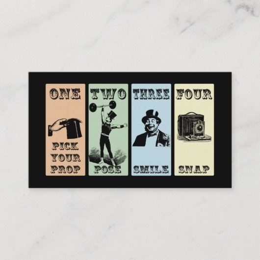 Fotoprop-teken Visitekaartje (Voorkant)