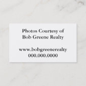 Fotoprop-teken Visitekaartje (Achterkant)