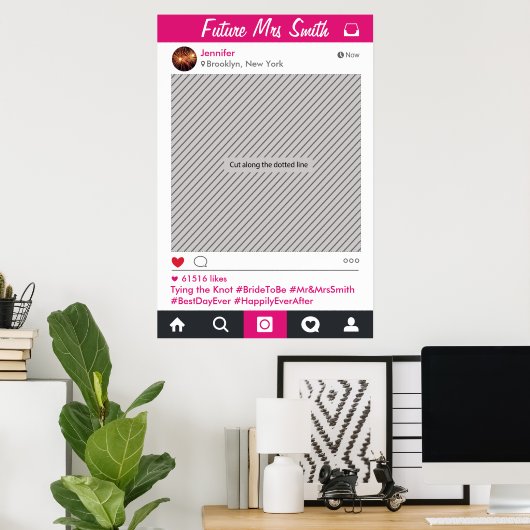 Fotoprop voor Lijst van sociale media Poster (Thuiskantoor)