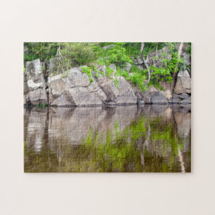 Fotopuzzel voor rivierreflecties legpuzzel