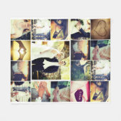 Fotoquilt voor familiegeheugen fleece deken (Voorkant (Horizontaal))