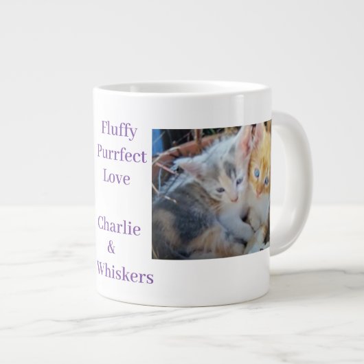 Fotoquote van kittens grote koffiekop (Voorkant rechts)