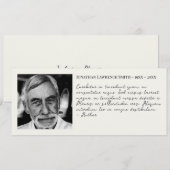 Fotoquote Viering van het leven begrafenis bladwij (Voorkant / Achterkant)