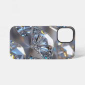 Fotorealistische close-up van sprankelende diamant iPhone hoesje (Achterkant horizontaal)