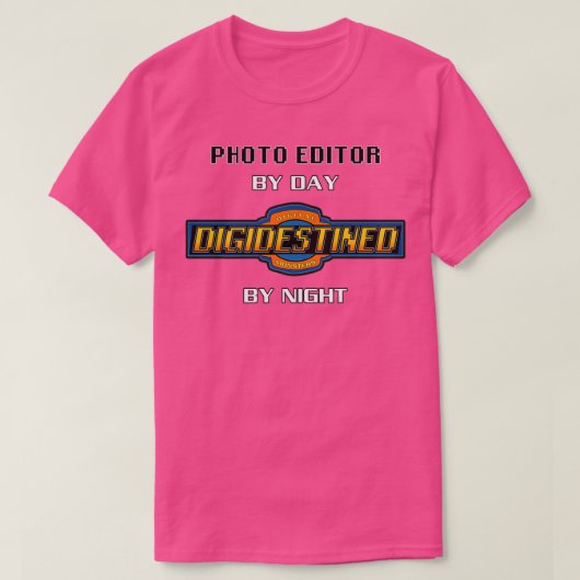 Fotoredacteur door dag Digidestoned door night Dig T-shirt (Design voorkant)