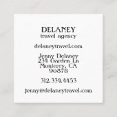 Fotoreis Natuur oregon Coast Foggy Beach Vierkante Visitekaartje (Achterkant)