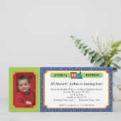 Fotoreiskaartje - Blauw & groen Kaart (Staand voorkant)