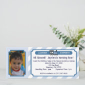 Fotoreiskaartje - lichtblauw kaart (Staand voorkant)