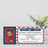 Fotoreiskaartje - Red Chevron Kaart (Staand voorkant)