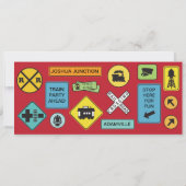 Fotoreiskaartje - Red Chevron Kaart (Achterkant)