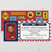 Fotoreiskaartje - Red Chevron Kaart (Voorkant / Achterkant)