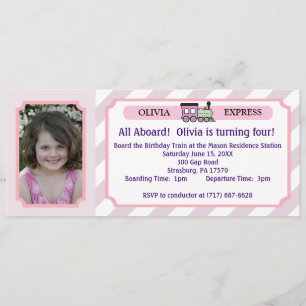 Fotoreiskaartje - Roze stripes Kaart