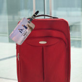 Fotoreistekst voor Bride honeymoon Bagagelabel