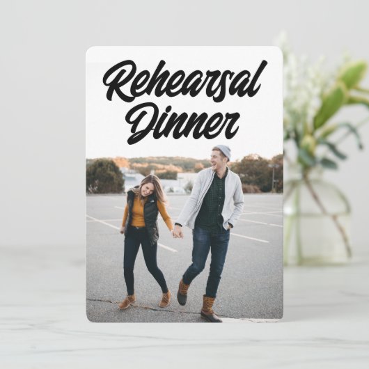 Fotorepesities Inbeluitnodiging Kaart (Staand voorkant)