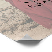 Fotorepetitie diner welkomstbord poster (Hoek)