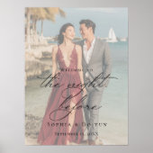 Fotorepetitie diner welkomstbord poster (Voorkant)