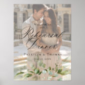 Fotorepetitie diner welkomstbord poster (Voorkant)