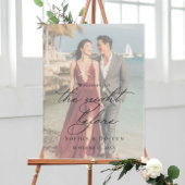 Fotorepetitie diner welkomstbord poster