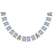 Fotorepetitie: Dinner Dusty Blue Bunting Flags Vlaggetjes (Alle)