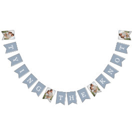 Fotorepetitie: Dinner Dusty Blue Bunting Flags Vlaggetjes