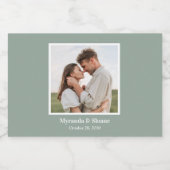 Fotorepetitie Dinner Eucalyptus Likeurfles Etiket (Enkel label)