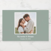 Fotorepetitie Dinner Eucalyptus Sparkling Wijnetiket (Enkel label)