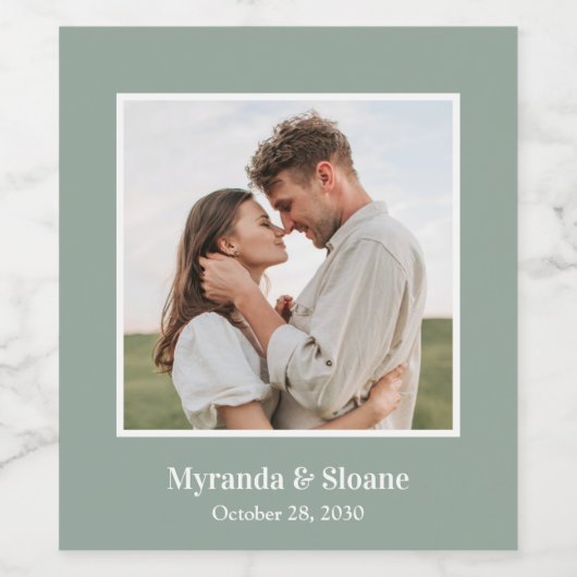 Fotorepetitie Dinner Eucalyptus Wijn Etiket (Enkel label)