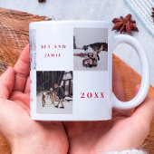 Fotorooster collage Red Merry Christmas Vijf Foto' Koffiemok