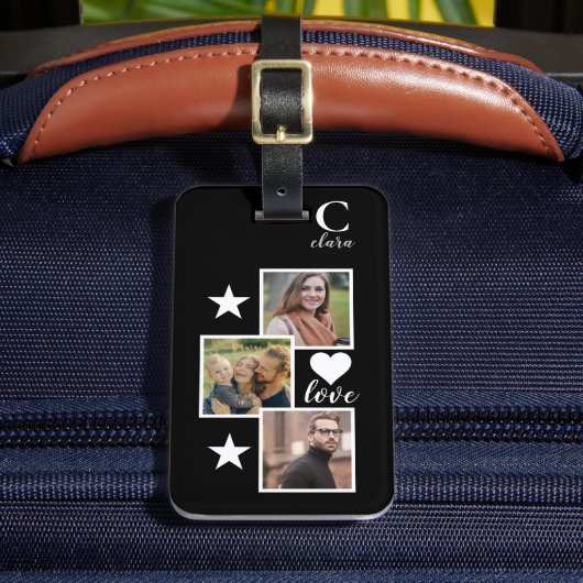 fotorooster Eenvoudig ontwerp Bagagelabel (Voorkant Insitu 2)