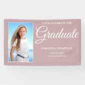 Fotoroze Afstuderen Spandoek (Horizontaal)