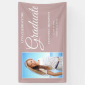 Fotoroze Afstuderen Spandoek (Verticaal)