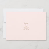 Fotoroze eenvoudig Baby shower voor moeder Kaart (Achterkant)