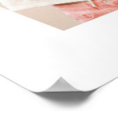 Fotoroze girale scripttypografie beste vrienden poster (Hoek)