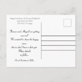 Fotoroze hartballonnen Verloving aankondiging (Achterkant)