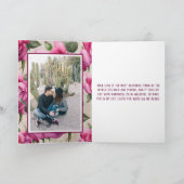 Fotoroze rozen Liefde Floral Valentijnsdag Feestdagen Kaart (Binnen)